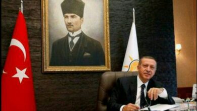 صورة تجمع أردوغان وأتاتورك