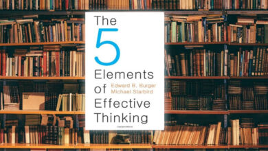 لمحة سريعة حول كتاب العناصر الخمسة للتفكير الفعّال The 5 Elements of Effective Thinking