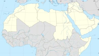 خريطة الدول العربية