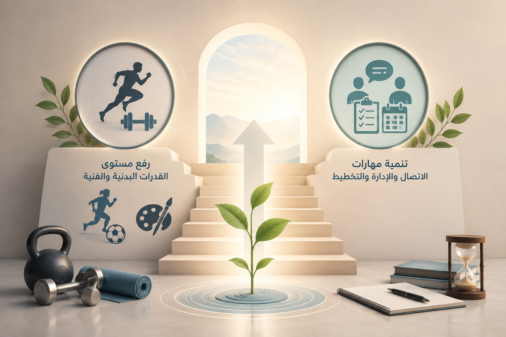 تزويد المتدربين بالعلوم المناسبة في شتى المجالات التي تخدم شهودهم الحضاري